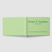 Minimale, persoonlijke condoleangids gastenboek (Volledig)