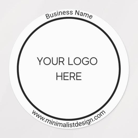 Minimale persoonlijke Logo Labels (Design 2)