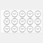 Minimale persoonlijke Logo Labels (Vel)