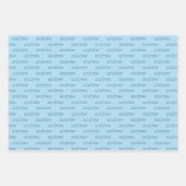 Minimale persoonlijke naam inpakpapier vel (Voorkant)