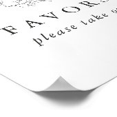 Minimale plechtige ondertekening van een monogram poster (Hoek)