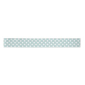 Minimale Polka Dots Patroon Blauw en Wit Lint (Voorkant)
