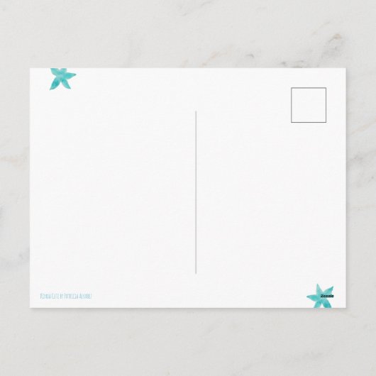 Minimale Prettige feestdagen met rendierzeemeermin (Achterkant)