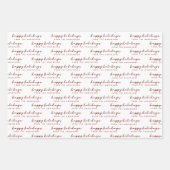 Minimale Prettige feestdagen van het Manuscript ui Inpakpapier Vel (Voorkant)