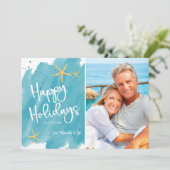 Minimale Prettige feestdagen voor elke Waterverf (Staand voorkant)