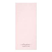 Minimale prijslijst voor het menu Blush Pink Servi (Achterkant)