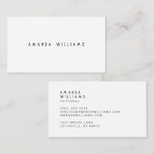 Minimale professional visitekaartje (Voorkant / Achterkant)