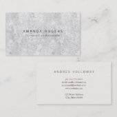 Minimale professional | Witte textuur Visitekaartje (Voorkant / Achterkant)