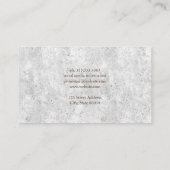 Minimale professional | Witte textuur Visitekaartje (Achterkant)