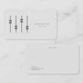 Minimale professionele audiotechnicus visitekaartje (Voorkant / Achterkant)