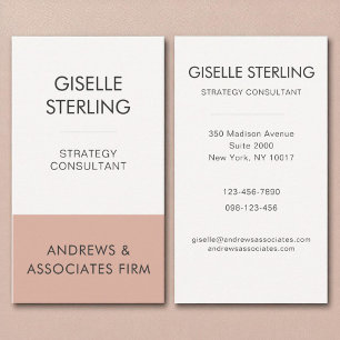Minimale professionele bedrijfsmedewerker Modern Visitekaartje
