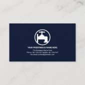 Minimale professionele blauwe lijn visitekaartje (Achterkant)