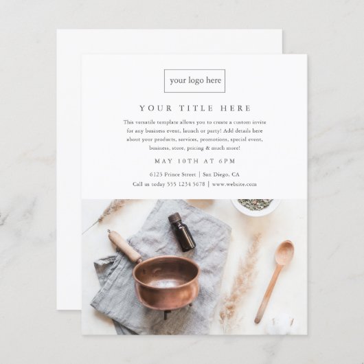 Minimale professionele foto van Business Event Pro (Voorkant / Achterkant)