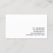 Minimale professionele laptop visitekaartje (Achterkant)