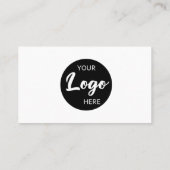 Minimale professionele Logo QR-code Visitekaartje (Achterkant)