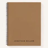 Minimale professionele monogram naam notitieboek (Voorkant)