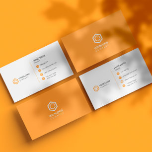 Minimale professionele Oranje pictogrammen Visitekaartje