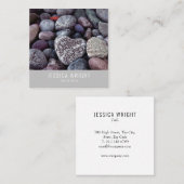 Minimale professionele piekbalken vierkante visitekaartje (Voorkant / Achterkant)