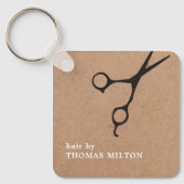 Minimale QR-code afspraakaanvraag voor Salon Sleutelhanger (Voorkant)