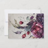 Minimale QR-code bruiloft RSVP-respons Kaart (Achterkant)