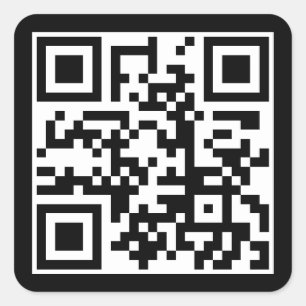 Minimale QR Code Professional Company Vierkante Sticker