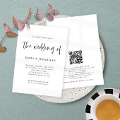 Minimale QR-code voor script, alle kleurhuwelijk Kaart