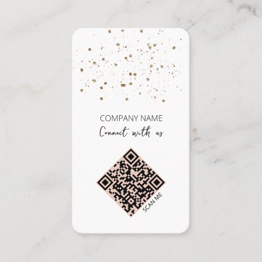 Minimale QR-code voor verbinding met ons Visitekaartje (Voorkant)