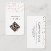 Minimale QR-code voor verbinding met ons Visitekaartje (Voorkant / Achterkant)