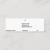 Minimale QR-code Witte Eenvoudige Ster Mini Visitekaartje (Achterkant)