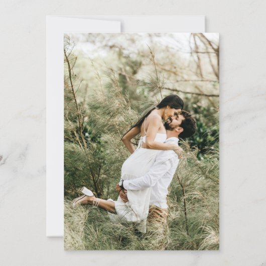 Minimale QR-codefoto voor script Save The Date (Achterkant)