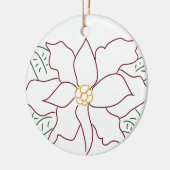 Minimale Red Poinsettia Ornament (Links)