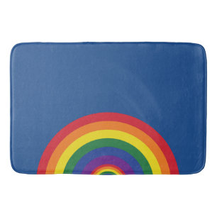 Minimale Regenboog Boog Moderne Kleurrijke Uitspra Badmat