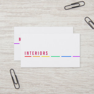 Minimale Regenboog visitekaartjes