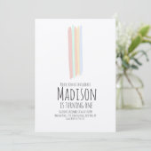 Minimale regenboogslag eerste geboorte, bijtende kaart (Staand voorkant)