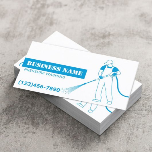 Minimale reiniging van de wasmiddeldruk visitekaartje
