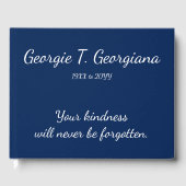 Minimale, respectabele Memories Guestbook Gastenboek (Voorkant)