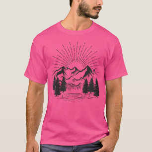 Minimale retour van het Adventure-Natuur voor fiet T-shirt
