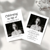 Minimale Retro-begrafenis om het leven te vieren Kaart