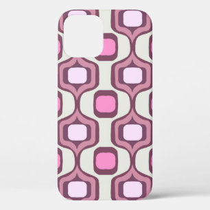 Minimale retro-handgetekende geometrische vierkant iPhone 12 hoesje
