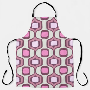 Minimale retro-handgetekende geometrische vierkant schort