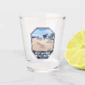 Minimale retro van Great Sand Dunes National Park Shot Glas (Voorkant)