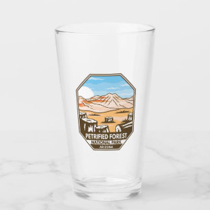 Minimale retro van het nationaal park Petrified Fo Glas