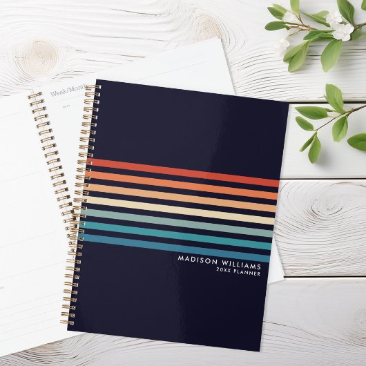 Minimale retrorstripes planner