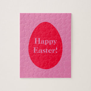 Minimale rode en roze eitjes Snijkop Legpuzzel