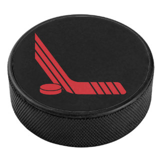 Minimale Rode Hockeystick & Puck