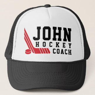 Minimale Rode Hockeystick & Puck Trucker Pet