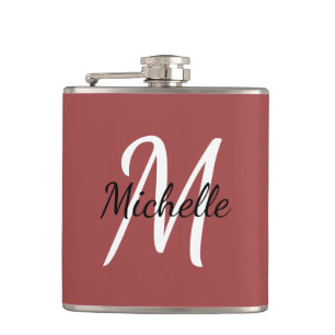 Minimale Rode Monogram Heupfles