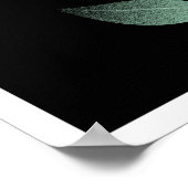 Minimale rode roodroze gradiënt poster (Hoek)