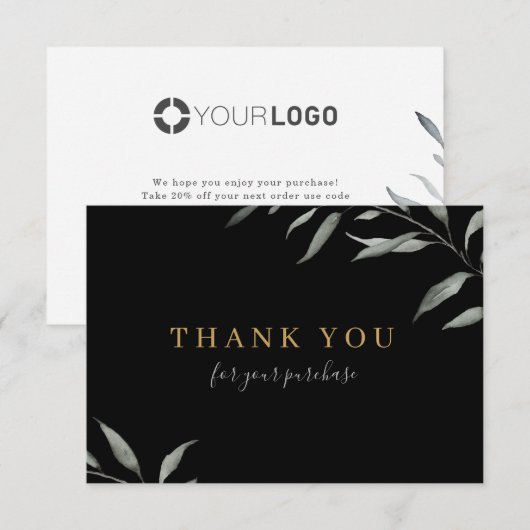 Minimale roestvrijere logo voor uw bedrijf kaart (Voorkant / Achterkant)