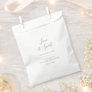 Minimale Roos Gold Vrijgezellenfeest Love is Sweet Bedankzakje